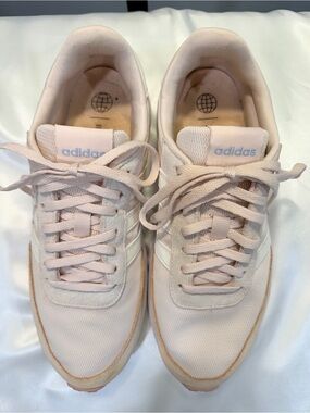adidas Women's Light Pink Retro Runner Sneakers